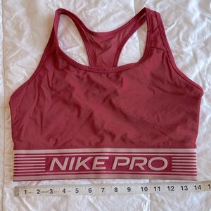 Nike Pro Burgundy Racerback Sports Bra size XL